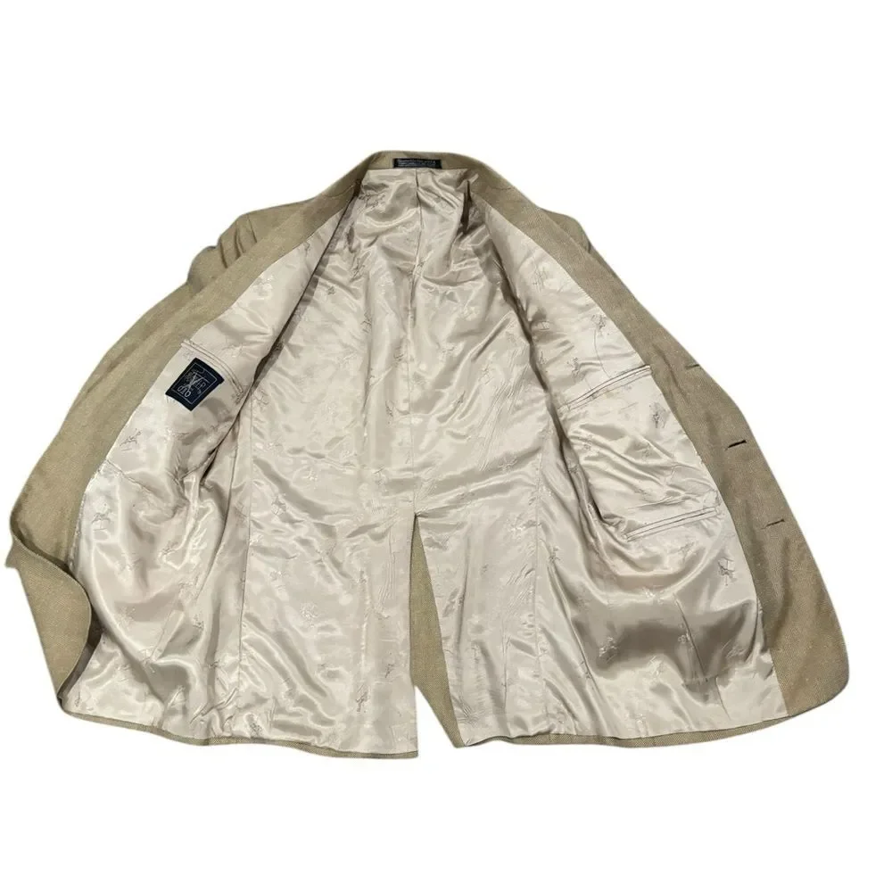 Sports Coat Blazer Tan/Gold Suit Jackets by Harold Powell-size 42R
